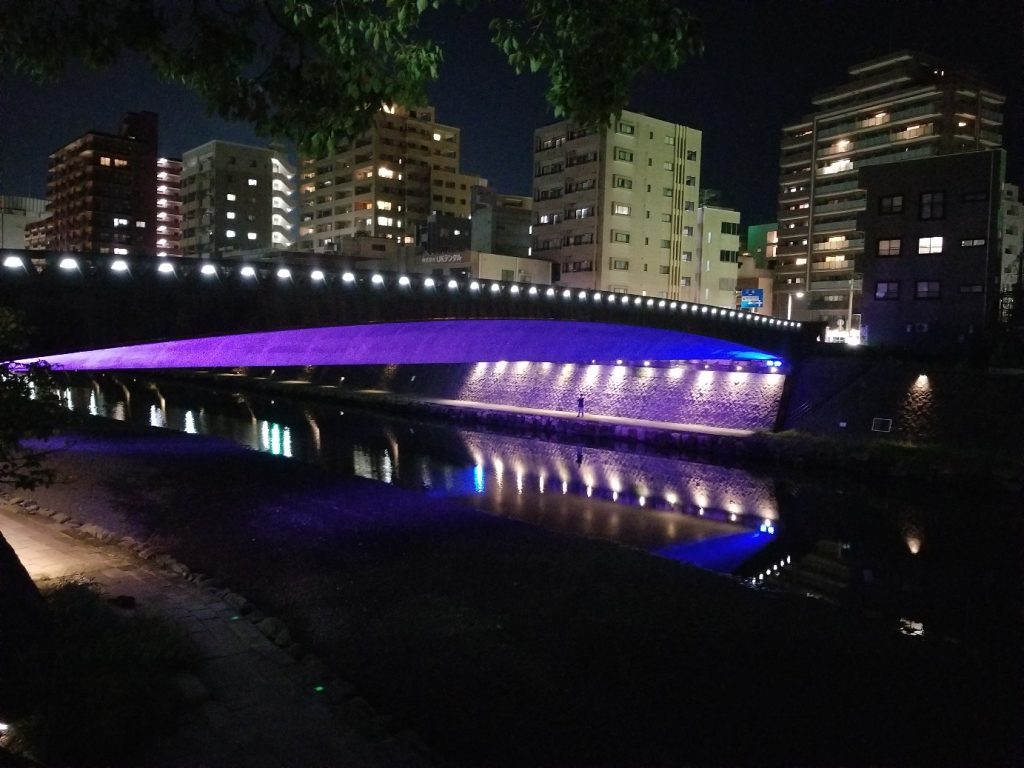 西田橋ライトアップ